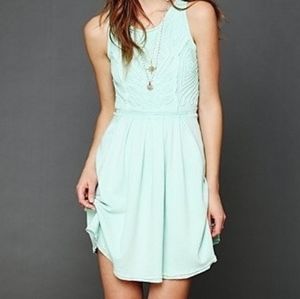 Free people soutache beaded dress open back